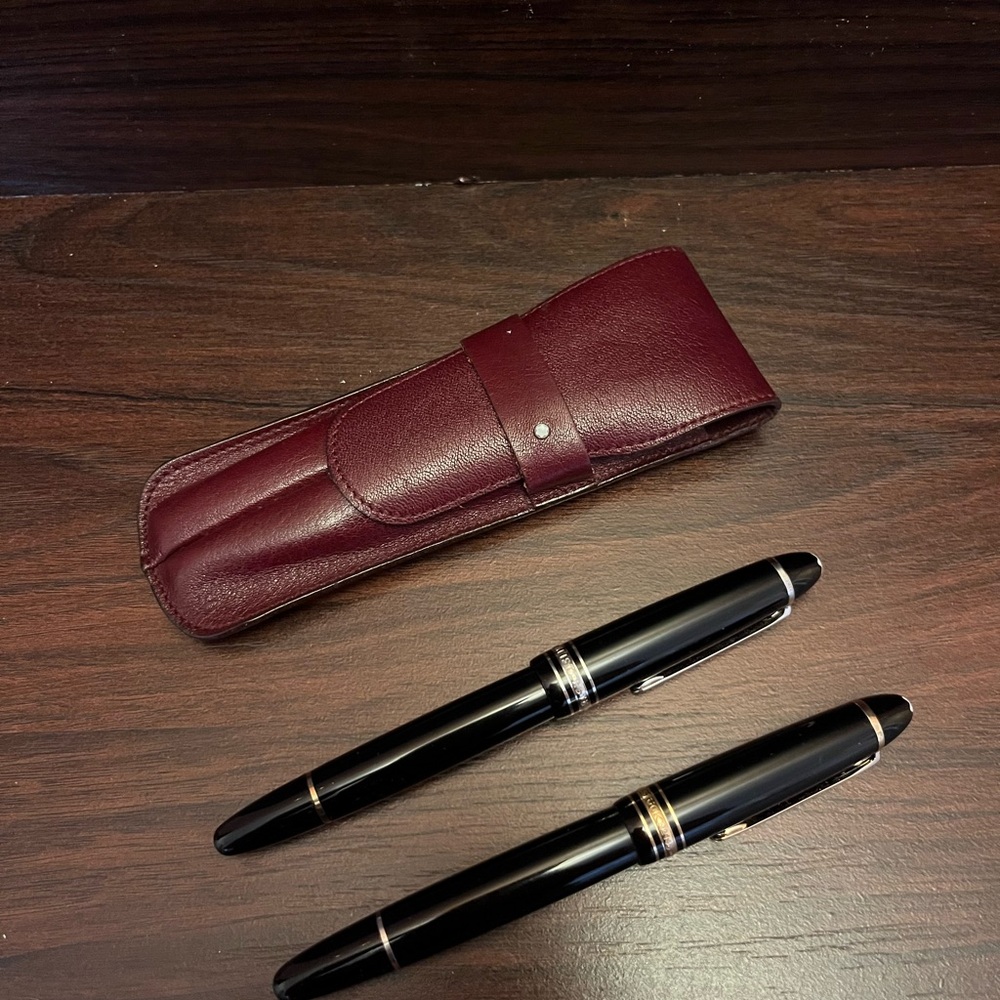 MONTBLANC MEISTERSTUCK SET 
Fountain Pen & legrand Platinum rollerball pen